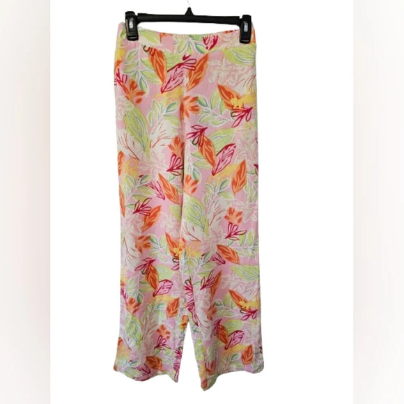 Sincerely Jules Linen Blend Tropical Pants Women's Size Small NWT - Picture 1 of 9